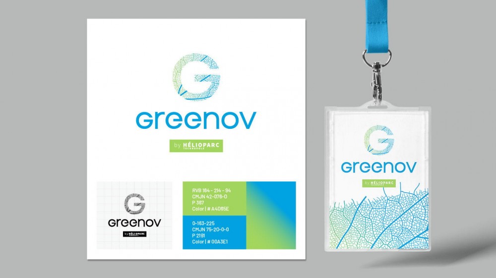 Identité graphique pour le nouvel espace dédié aux « Greentech » : GreeNov Helioparc
